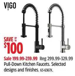 Canadian Tire Pull-Down Kitchen Faucets offer