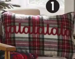 Canadian Tire CANVAS Plaid Cushion offer