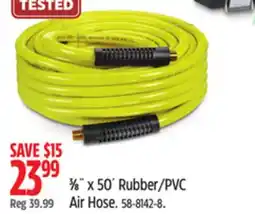 Canadian Tire 3⁄8˝ x 50´ Rubber/PVC Air Hose offer