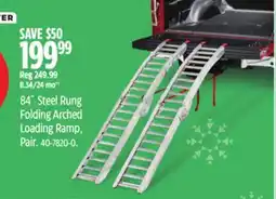 Canadian Tire MOTOMASTER 84˝ Steel Rung Folding Arched Loading Ramp, Pair offer