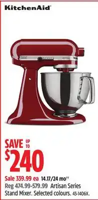 Canadian Tire Artisan Series Stand Mixer offer