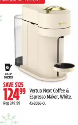 Canadian Tire Nespresso Vertuo Next Coffee & Espresso Maker offer