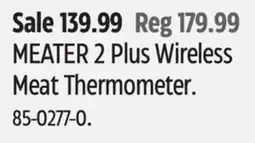 Canadian Tire MEATER 2 Plus Wireless Meat Thermometer offer