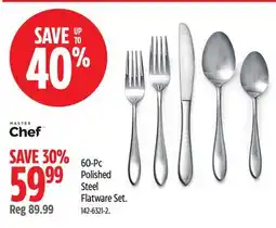 Canadian Tire MASTER Chef Polished Steel Flatware Set offer