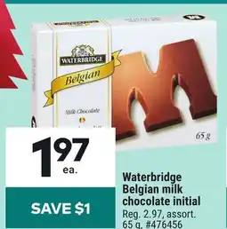 Giant Tiger Waterbridge Belgian milk chocolate initial offer