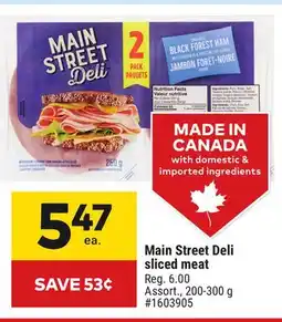 Giant Tiger Main Street Deli sliced meat offer