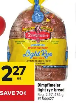 Giant Tiger Dimpflmeier light rye bread offer
