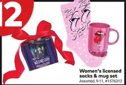 Giant Tiger Women's licensed socks & mug set offer