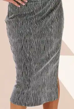 Giant Tiger Pencil skirt with lurex detail offer