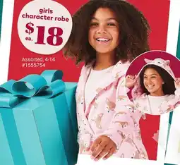 Giant Tiger girls character robe offer