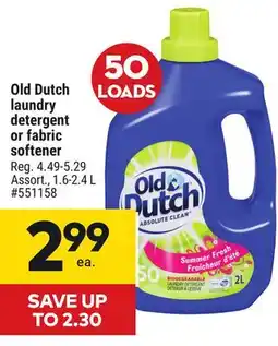 Giant Tiger Old Dutch laundry detergent or fabric softener offer