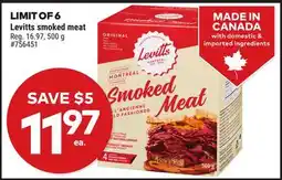 Giant Tiger Levitts smoked meat offer
