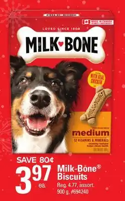 Giant Tiger Milk-Bone Biscuits offer