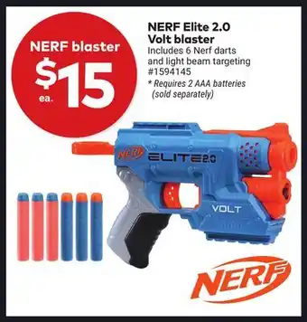 Giant Tiger NERF Elite 2.0 Volt blaster offer