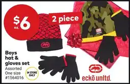 Giant Tiger Boys hat & gloves set offer