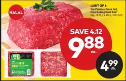 Giant Tiger Our Promise Grass Fed, Halal Lean ground Beef offer
