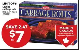 Giant Tiger Laurie's cabbage rolls offer