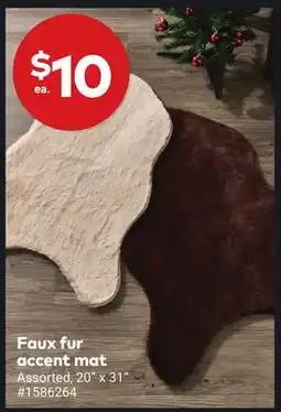 Giant Tiger Faux fur accent mat offer