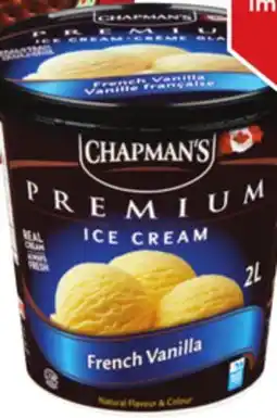 Giant Tiger Chapman's Premium ice cream or frozen desserts offer
