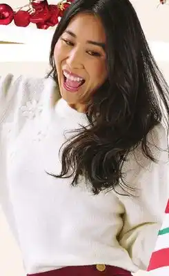 Giant Tiger Embroidered sweater offer