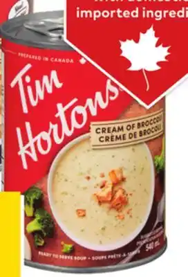 Giant Tiger Tim Hortons soup offer