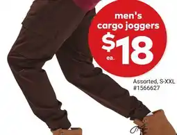 Giant Tiger men's cargo joggers offer