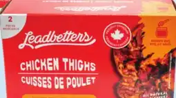 Giant Tiger Leadbetters frozen chicken thighs offer