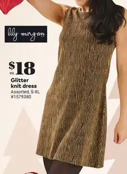 Giant Tiger Glitter knit dress offer
