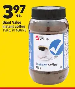 Giant Tiger Giant Value instant coffee offer