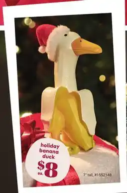 Giant Tiger holiday banana duck offer