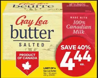 Giant Tiger Gay Lea butter offer