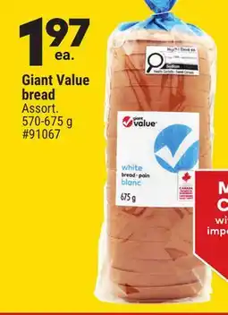 Giant Tiger Giant Value bread offer