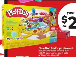 Giant Tiger Play-Doh fold 'n go playmat offer