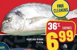 Marché Adonis Royal sea bream offer