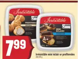 Marché Adonis Irrésistible mini éclair or profiteroles offer