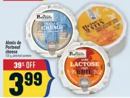 Marché Adonis Alexis de Portneuf cheese offer