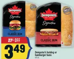 Marché Adonis DEMPSTER'S HOTDOG OR HAMBURGER BUNS offer