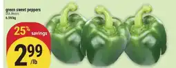 Marché Adonis GREEN SWEET PEPPERS offer