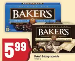 Marché Adonis Baker's baking chocolate offer