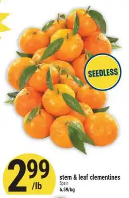 Marché Adonis Steam & leaf clementines offer