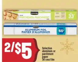 Marché Adonis Selection aluminum or parchment paper offer