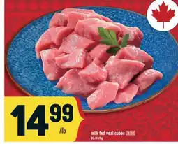 Marché Adonis Milk fed veal cubes Halal offer