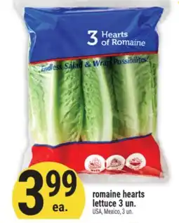 Marché Adonis Romaine hearts lettuce 3 un offer
