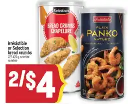 Marché Adonis Irrésistible or Selection bread crumbs offer