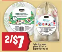 Marché Adonis Selection paper plates offer