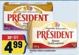 Marché Adonis Président salted or unsalted butter offer