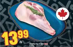 Marché Adonis CANADIAN LEG OF LAMB HALAL offer