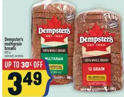 Marché Adonis Dempster's multigrain breads offer