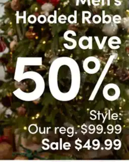 Mark's Men's Hooded Robe offer