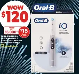 Real Canadian Superstore ORAL-B IO SERIES 6 RECHARGEABLE POWER TOOTHBRUSH WITH 1 BRUSH HEAD offer